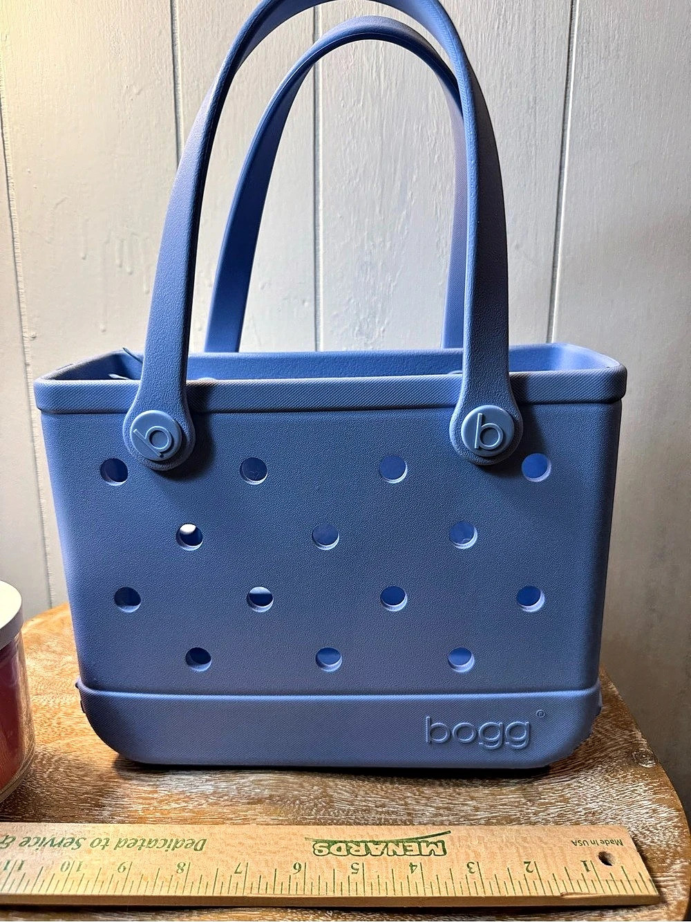 Bogg Blue Small Tote with Zippered Pouch Like New